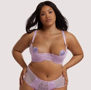 Playful Promises Lila Lilac Quarter Cup Bra in UK 40E / US 40DDD(F)